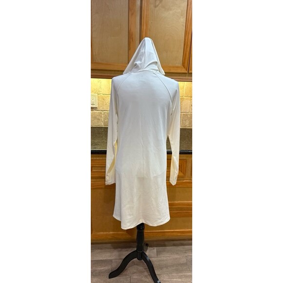 Saye L/S Coverup with Hood Size M Cream Tan NEW - Picture 5 of 7